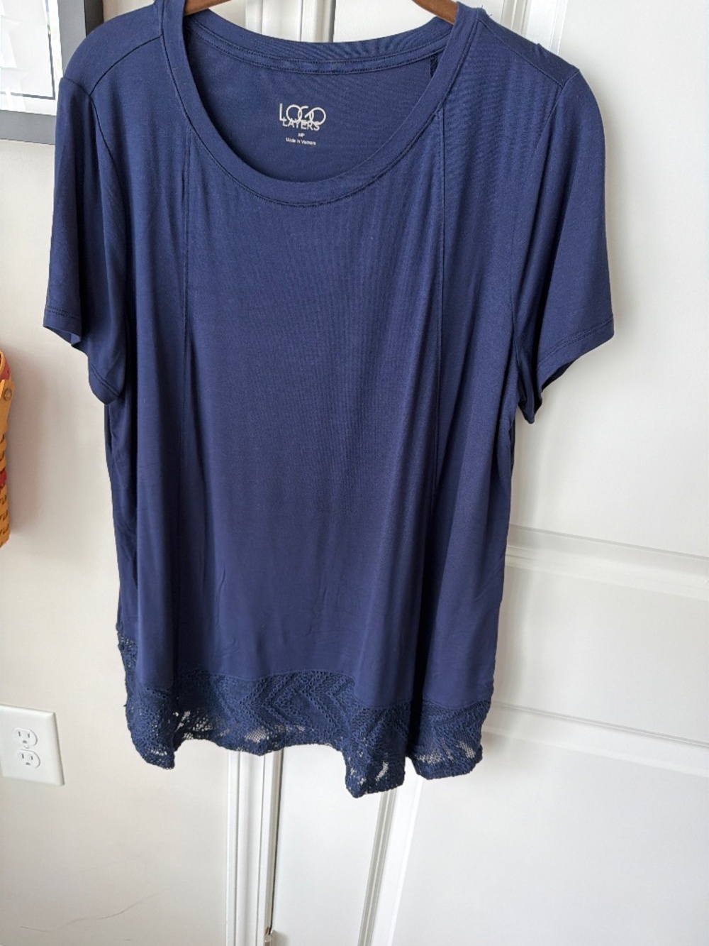 Logo t shirt rayon spandex stretchy and silky